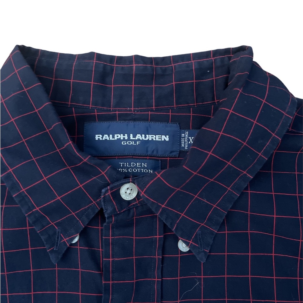 RALPH LAUREN OXFORD GOLF LONG SLEEVE SHIRT FRONT BUTTON. Pre loved. - Picture 3 of 5